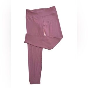 GAP Factory Ribbed Plum Leggings Size Large